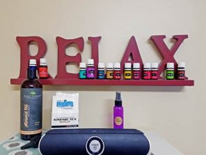 Relax Sign with Essential Oils