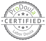 ProDoula Certified Labor Doula badge